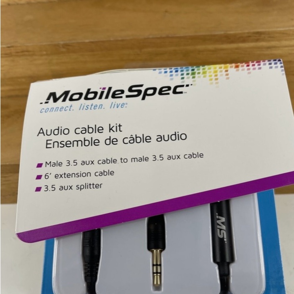 MOBILESPEC MBS12401 Audio Cable Black 6' Single Foil